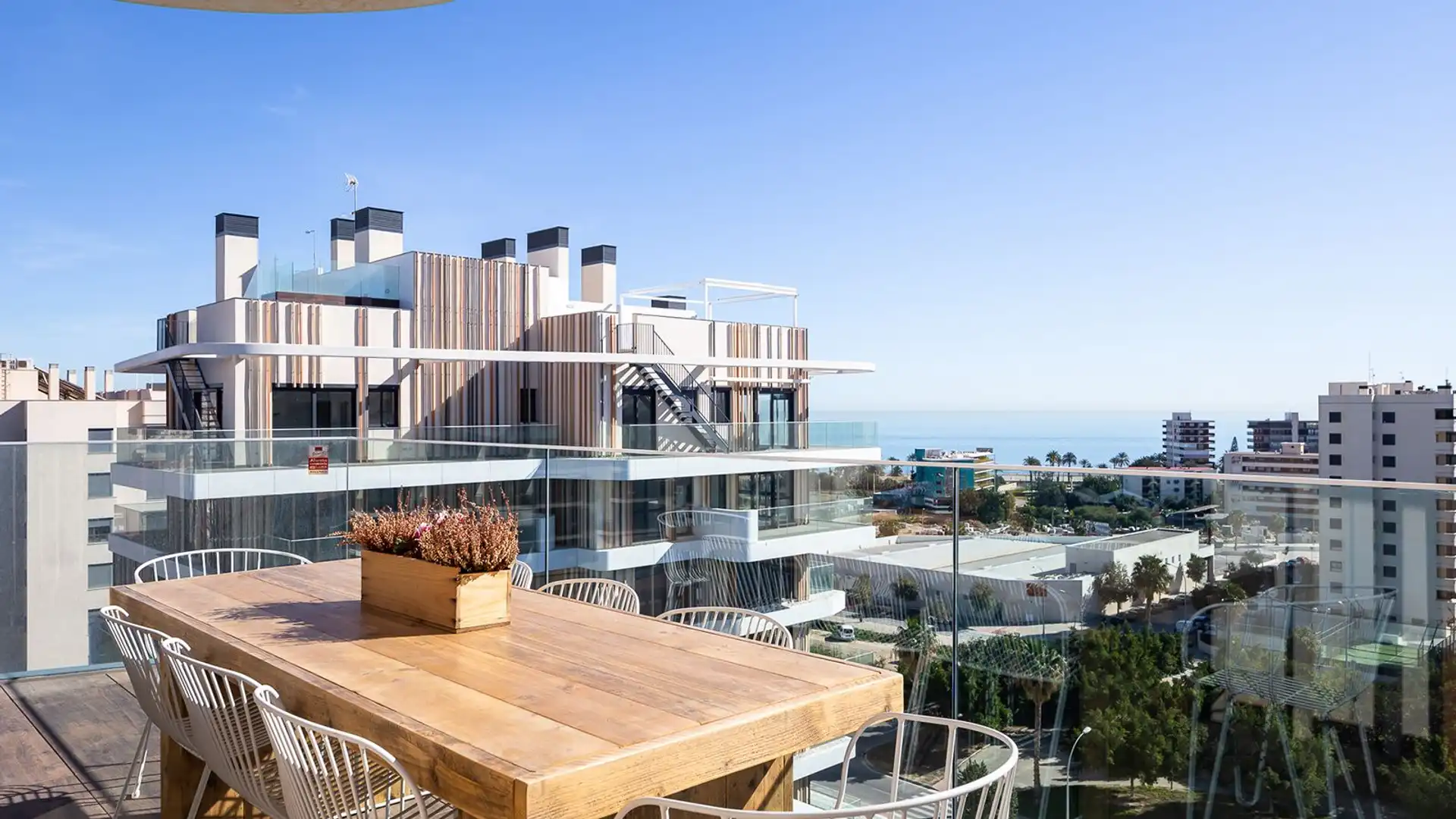 Terraza de Ático de alquiler en Alicante / Alacant con Aire acondicionado, Calefacción y Terraza