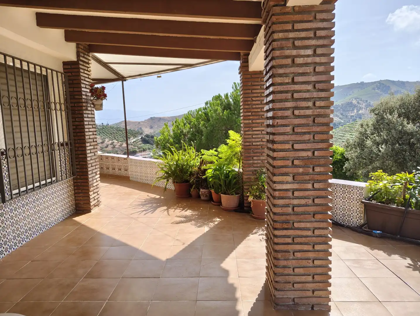 Terrace of Country homes for sale in Almáchar  with Air Conditioner, Heating and Private garden