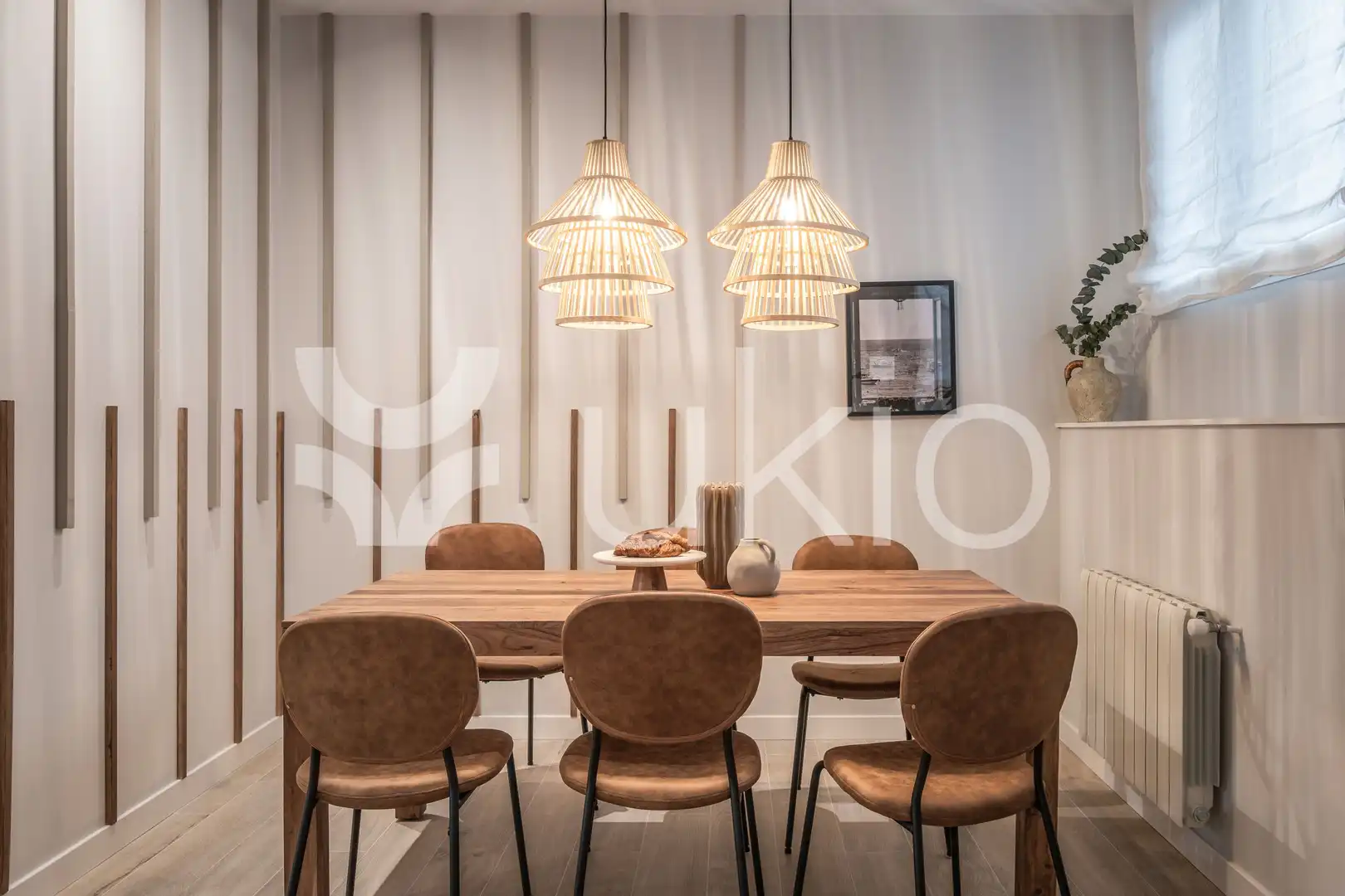 Comedor de Apartamento de alquiler en Madrid con Calefacción, Terraza y Amueblado