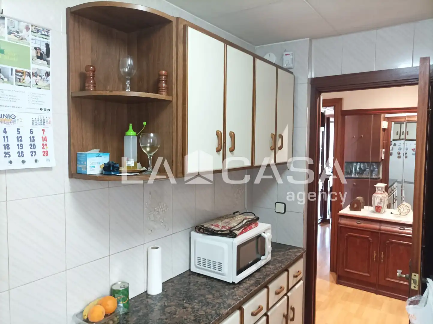 Kitchen of Flat for sale in Santa Coloma de Gramenet  with Air Conditioner, Furnished and Balcony