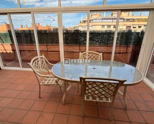 Terrace of Flat to rent in  Madrid Capital  with Air Conditioner, Heating and Parquet flooring