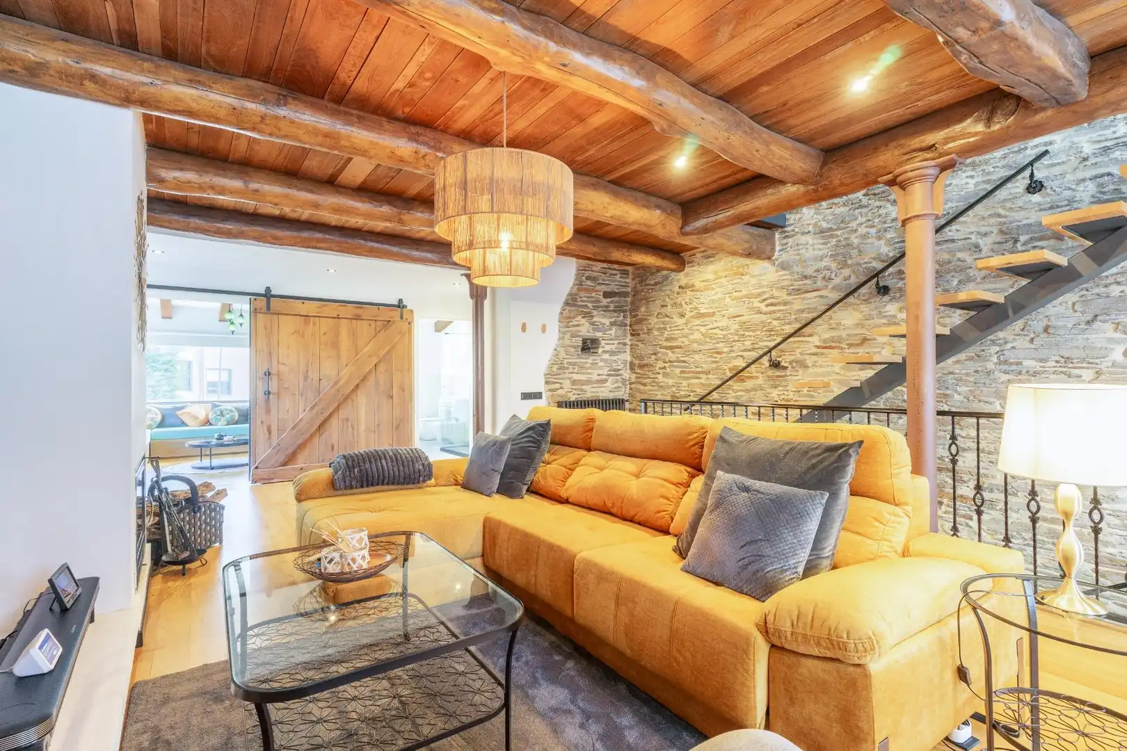 Sala de estar de Casa o chalet en venta en Lugo con Calefacción, Jardín privado y Jacuzzi