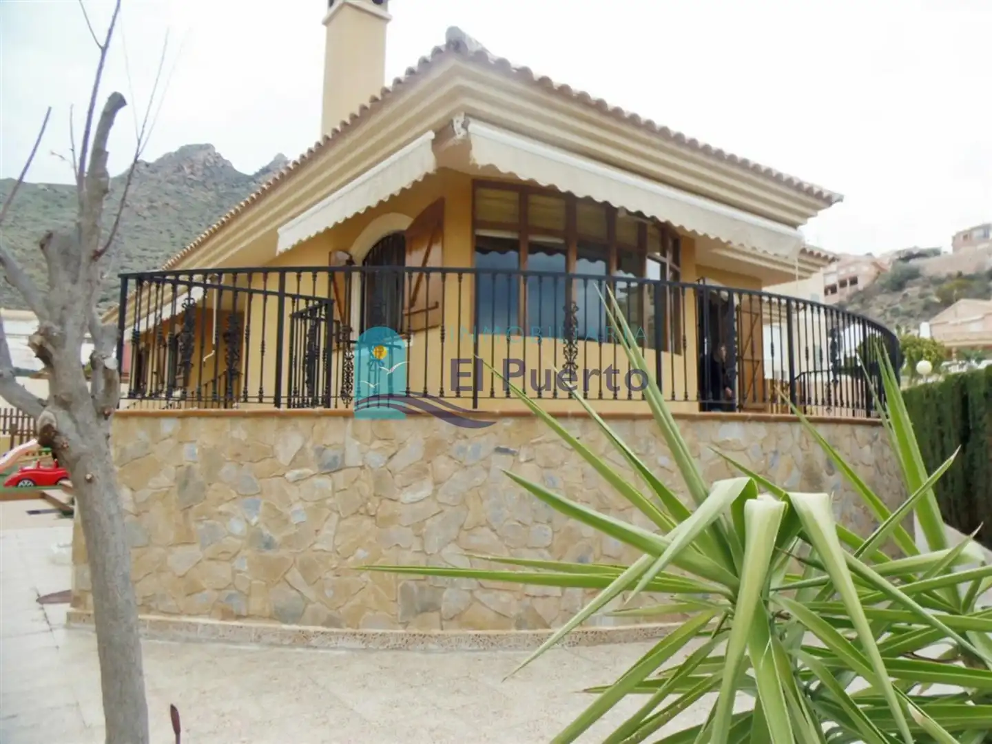 Vista exterior de Casa o chalet en venta en Mazarrón con Calefacción, Jardín privado y Terraza
