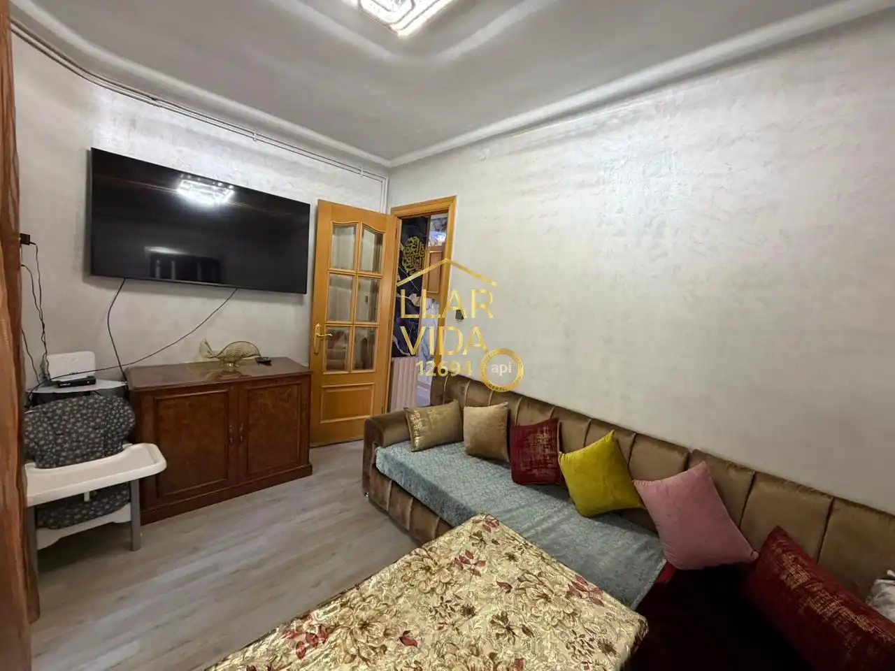 Wohnzimmer von Wohnung zum Verkauf in Lleida mit Klimaanlage, Heizung und Parkett