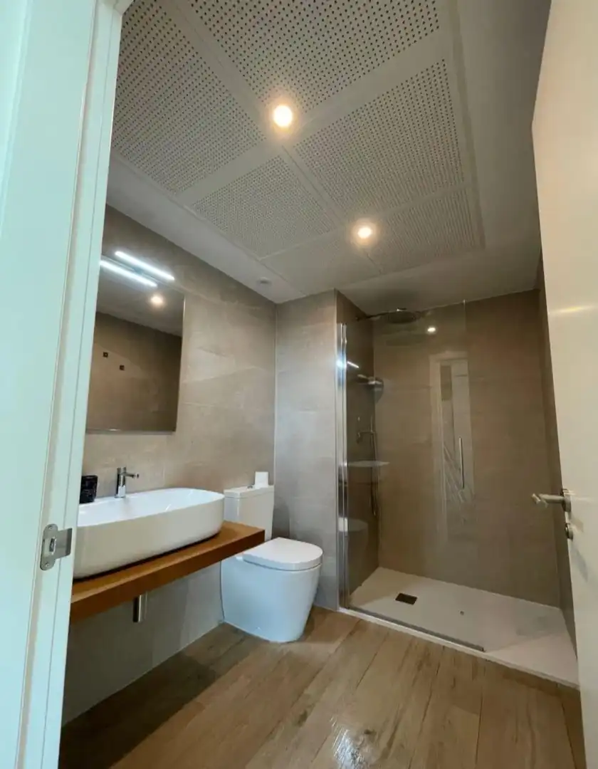 Bany de Apartament de lloguer en Valencia amb Aire condicionat, Jardí privat i Terrassa