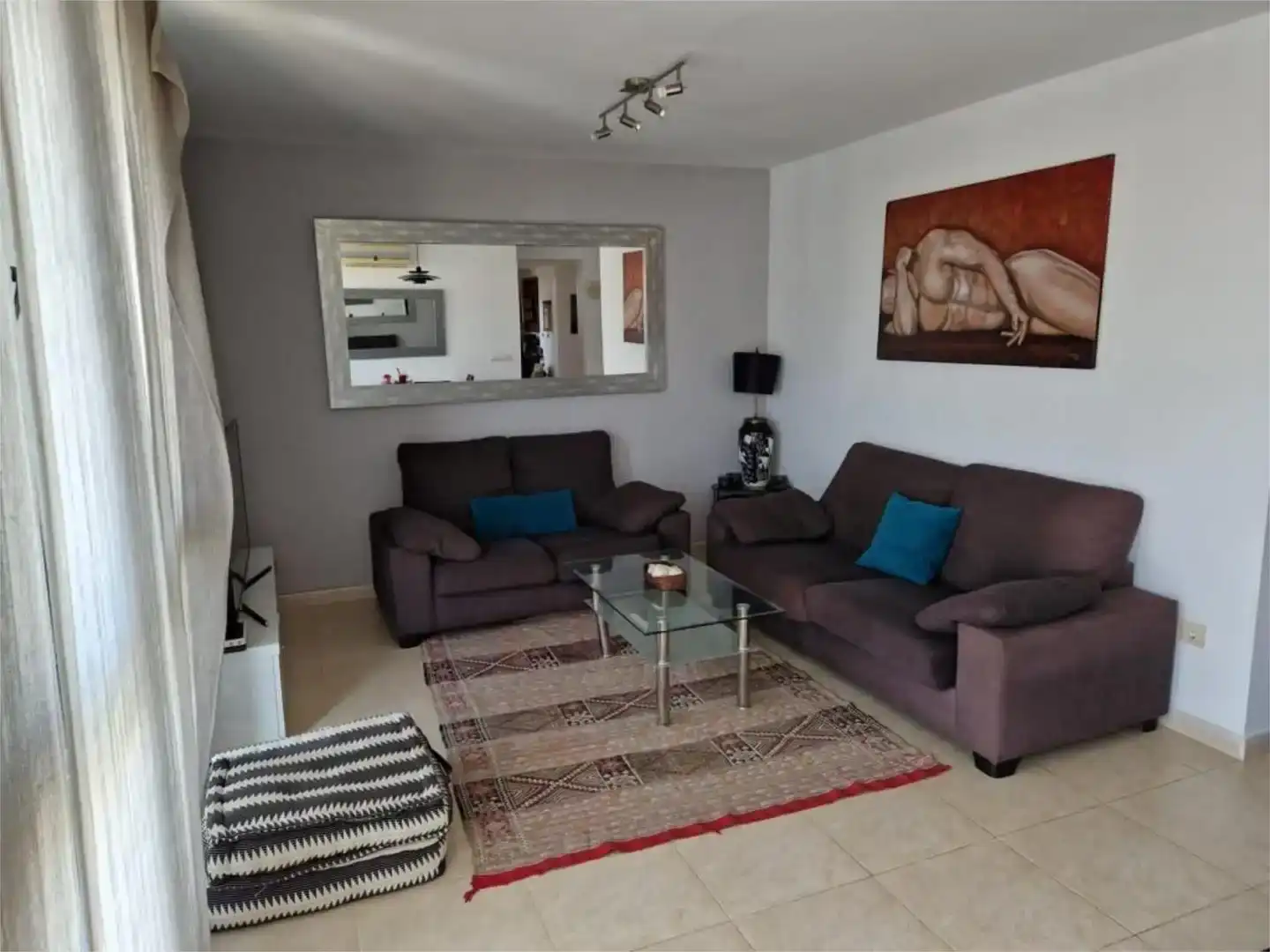 Sala d'estar de Àtic en venda en Eivissa amb Aire condicionat, Moblat i Balcó