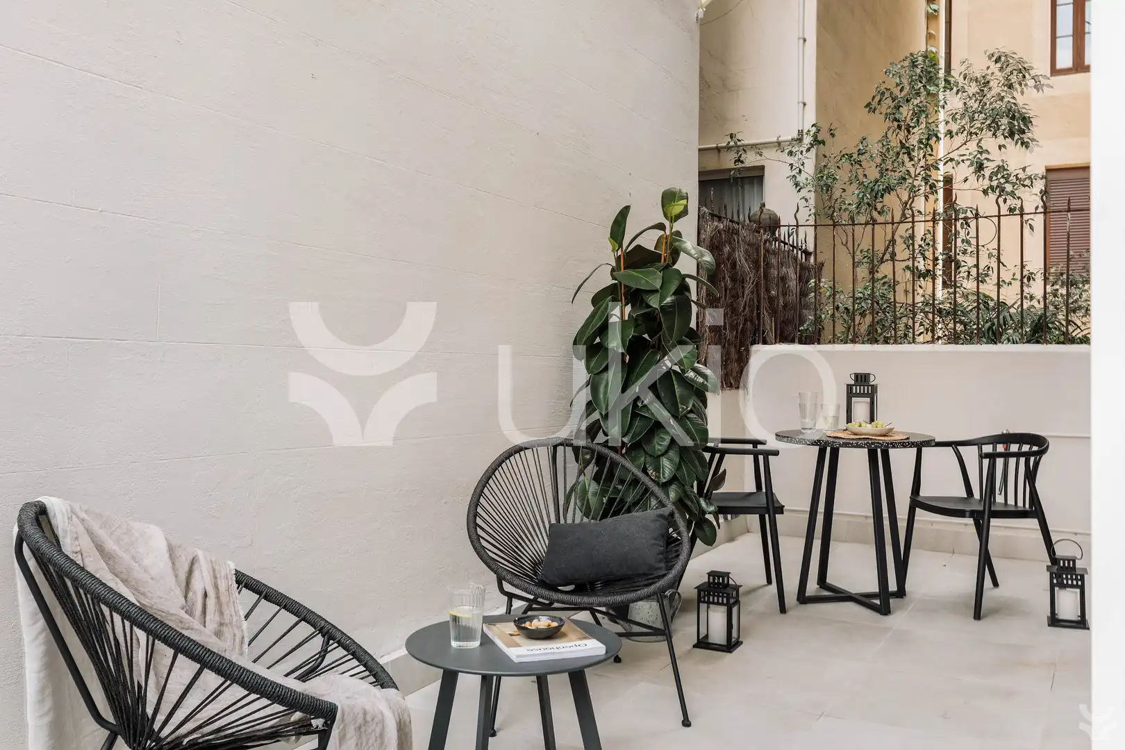 Terraza de Apartamento de alquiler en Barcelona con Aire acondicionado, Calefacción y Terraza