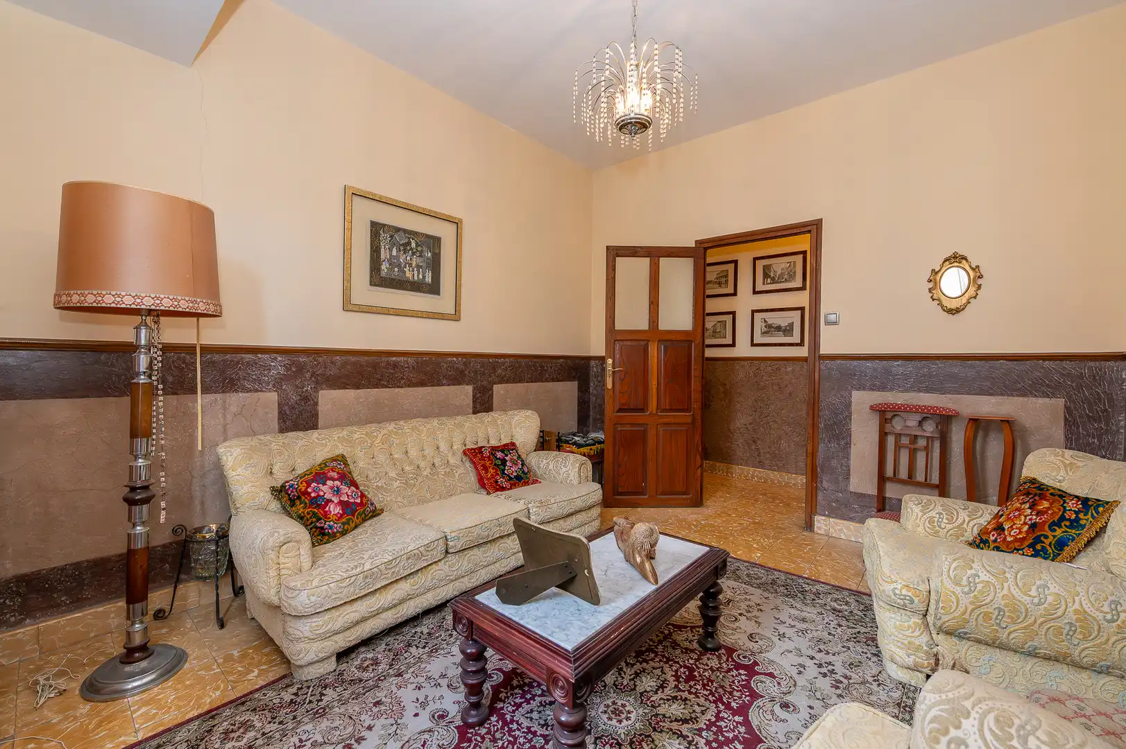 Sala d'estar de Finca rústica en venda en A Pobra de Trives  amb Moblat