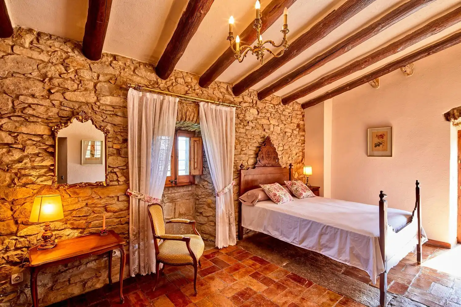 Habitación de Casa o chalet de alquiler en Madremanya con Aire acondicionado, Jardín privado y Terraza