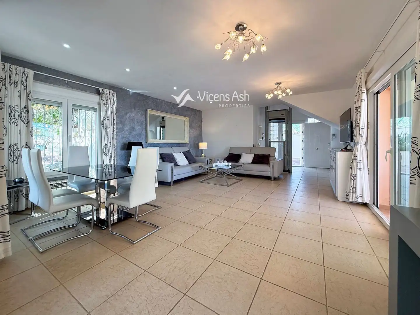 Living room of Houses for sale in Jávea / Xàbia  with Air Conditioner, Heating and Terrace