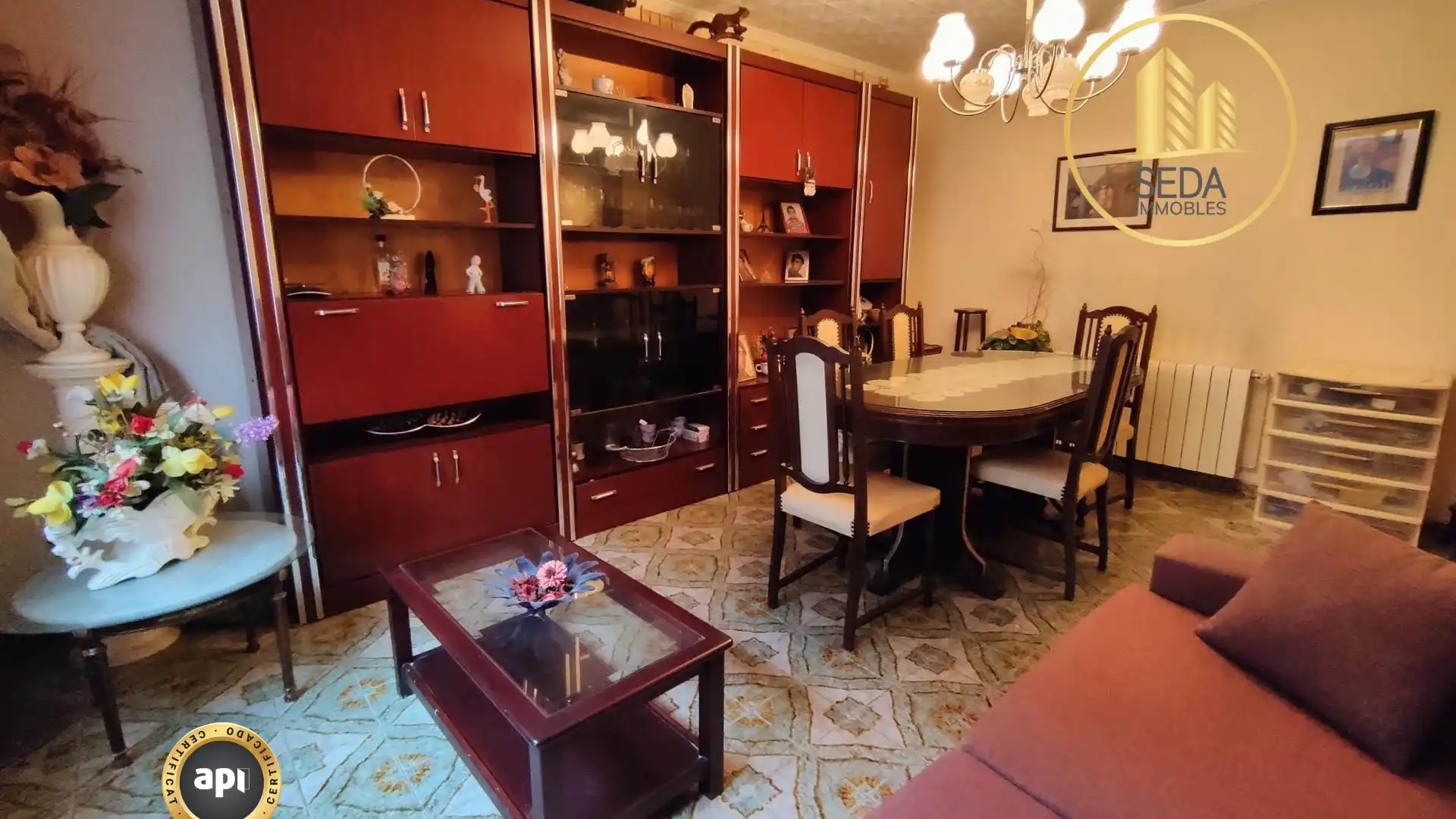 Sala d'estar de Pis en venda en Terrassa amb Aire condicionat i Calefacció