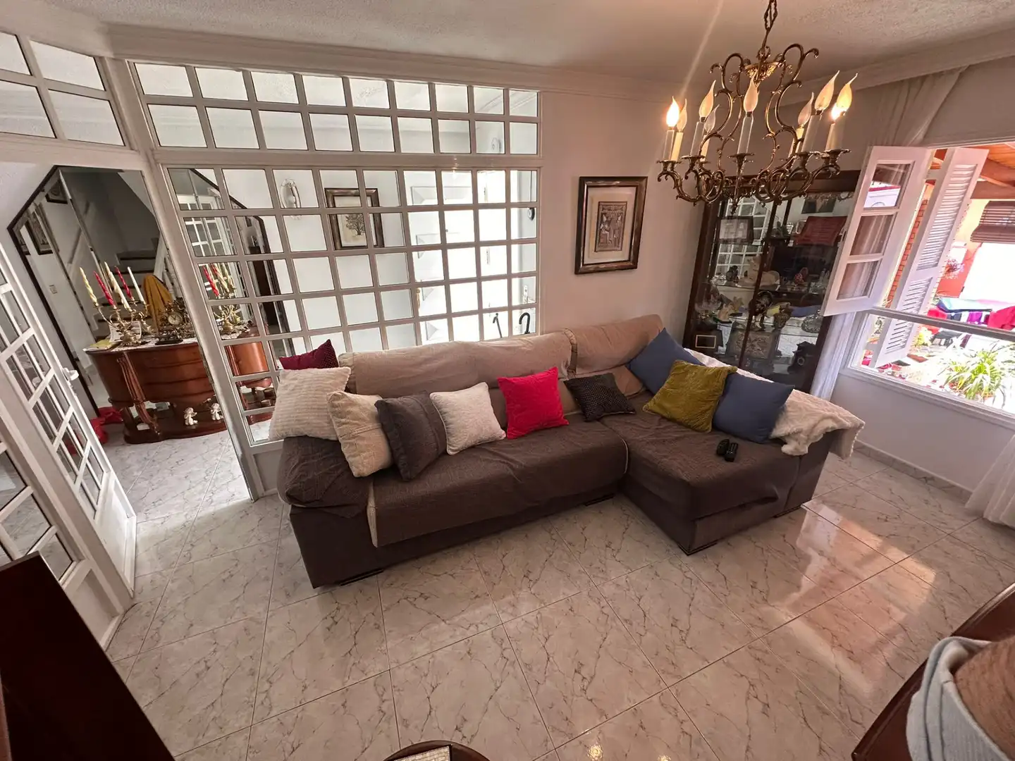 Sala de estar de Casa adosada en venta en Las Palmas de Gran Canaria con Aire acondicionado, Jardín privado y Terraza