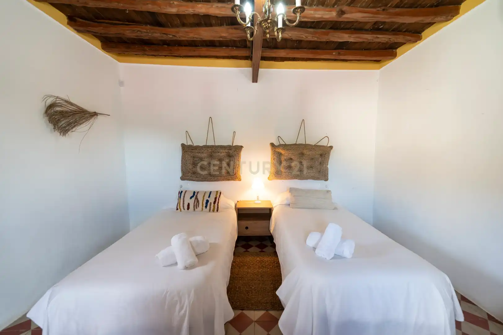 Schlafzimmer von Haus oder Chalet zur Miete in Sant Josep de sa Talaia mit Klimaanlage, Privatgarten und Möbliert