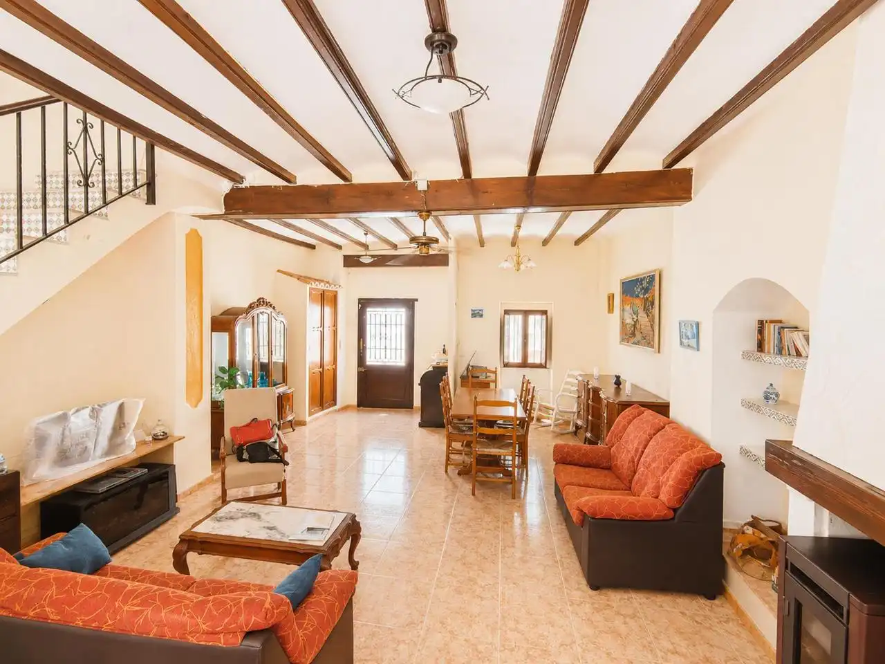 Sala d'estar de Casa o xalet en venda en Oliva amb Jardí privat, Terrassa i Traster