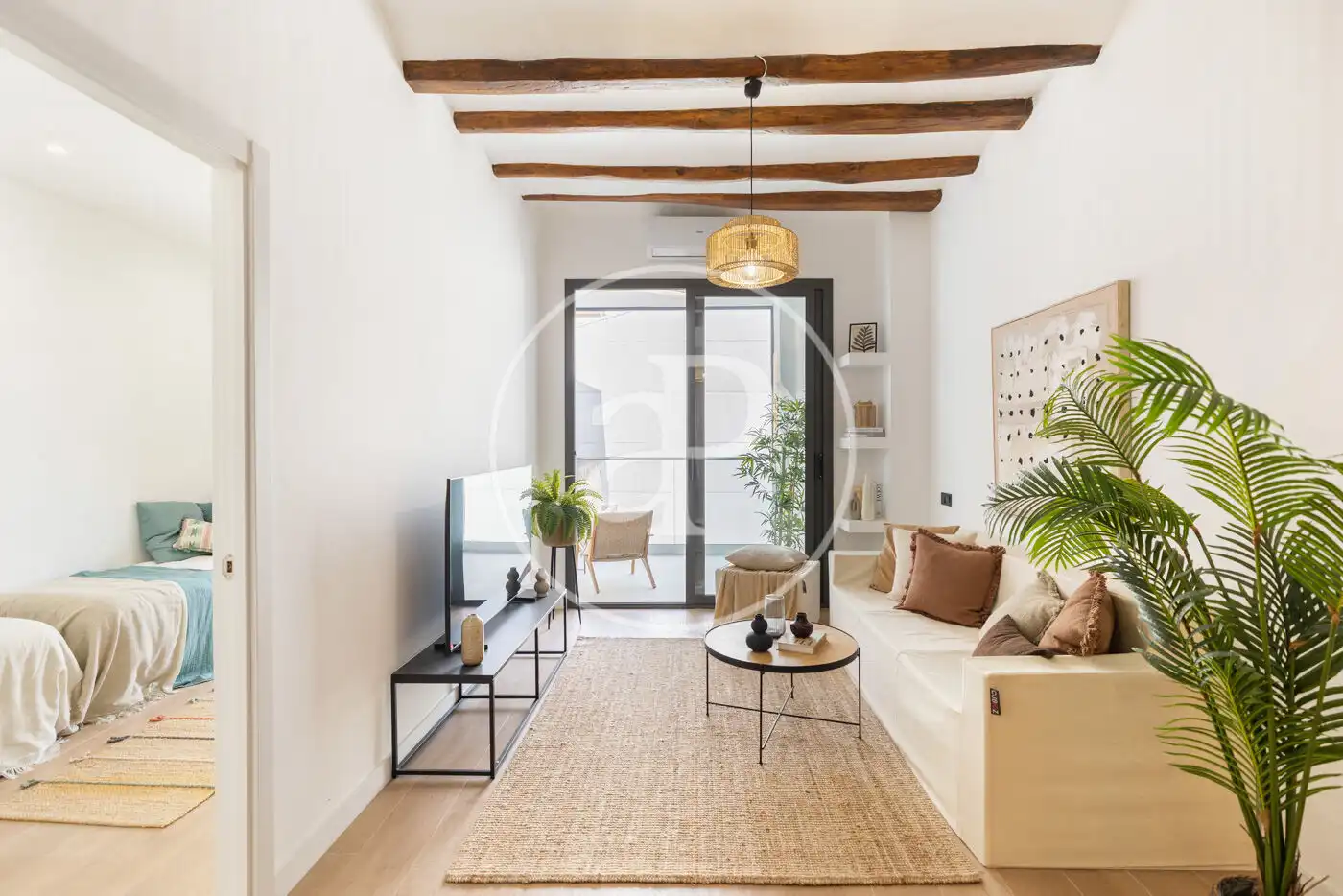 Living room of Flat for sale in  Barcelona Capital  with Air Conditioner, Heating and Terrace
