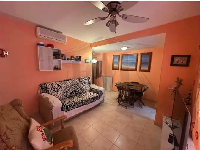 Sala d'estar de Pis en venda en Oropesa del Mar / Orpesa amb Aire condicionat, Calefacció i Jardí privat