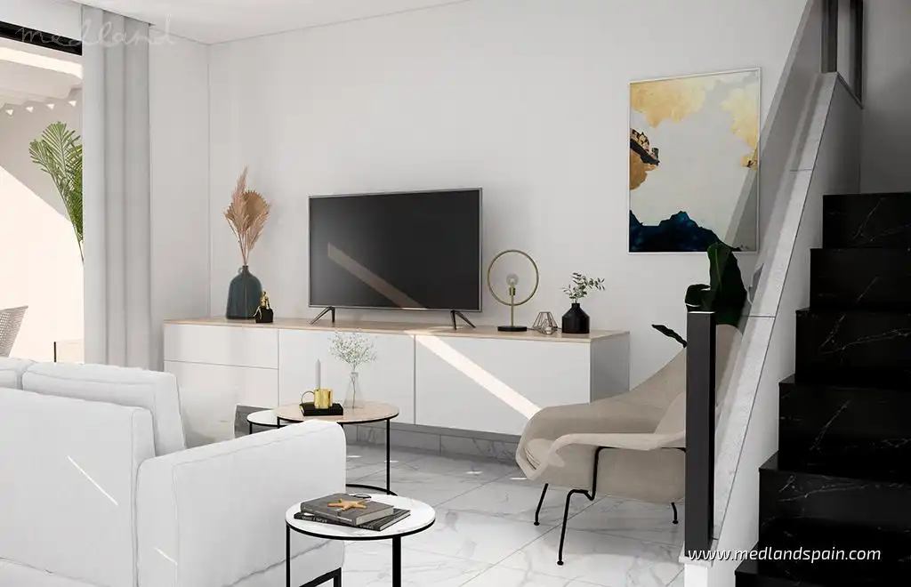Sala de estar de Casa adosada en venta en Rojales con Jardín privado y Terraza