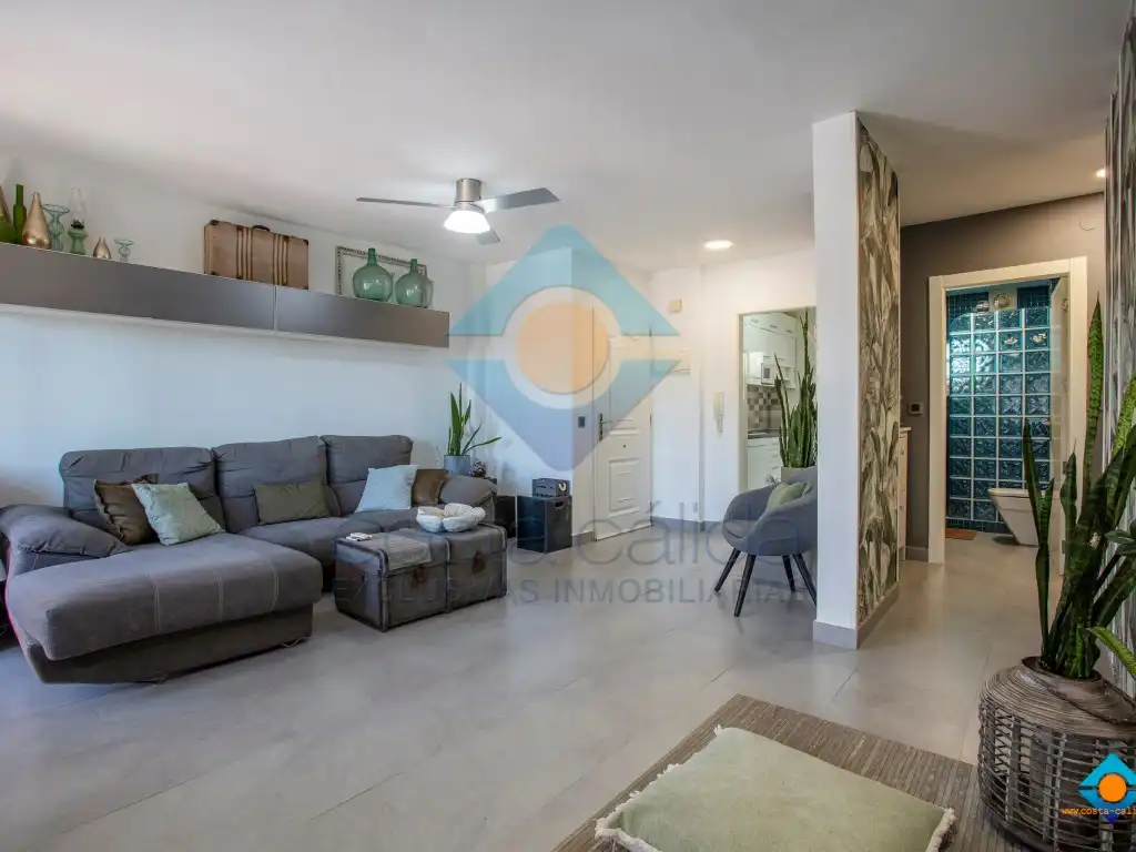 Living room of Flat for sale in Mazarrón  with Air Conditioner, Terrace and Furnished
