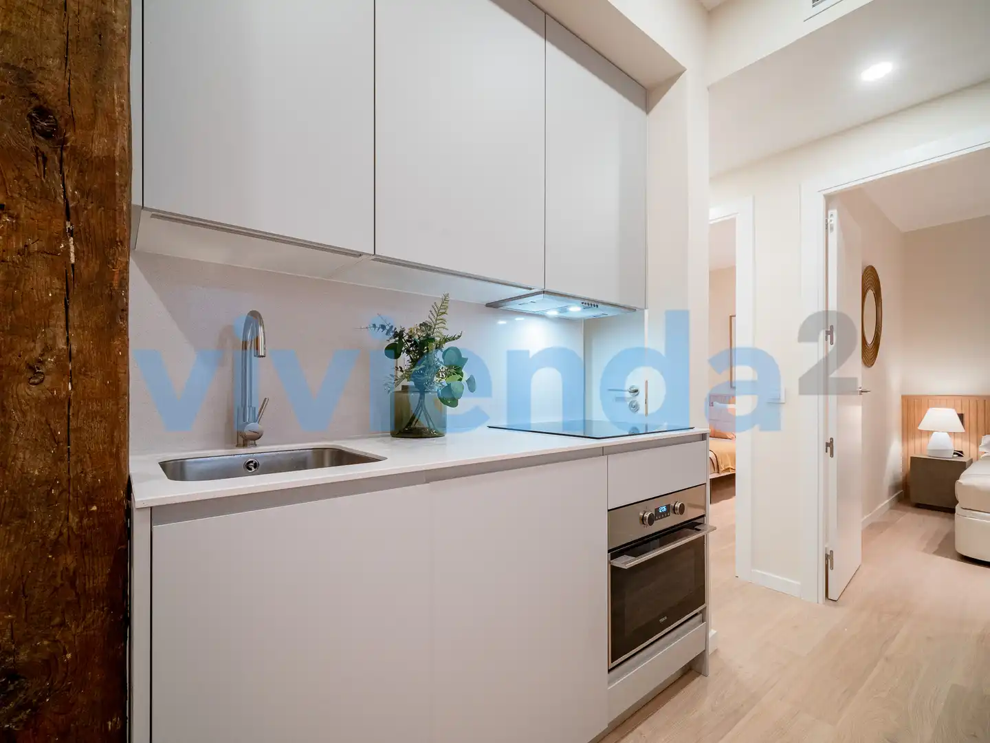 Küche von Wohnung zur Miete in Madrid mit Klimaanlage, Heizung und Balkon