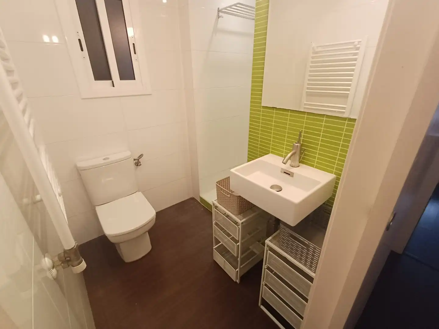 Bathroom of Flat for rent in Barcelona  with Heating, Parquet flooring and Furnished