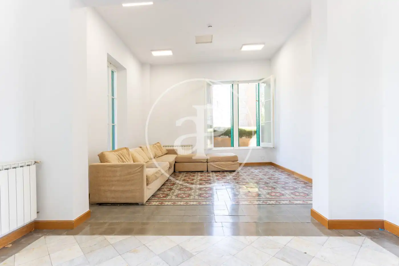 Living room of Houses for rent in Barcelona  with Air Conditioner, Heating and Private garden