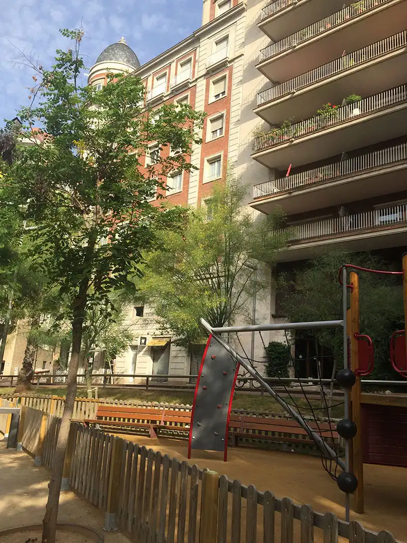 Exterior view of Flat for sale in Barcelona  with Air Conditioner, Heating and Parquet flooring