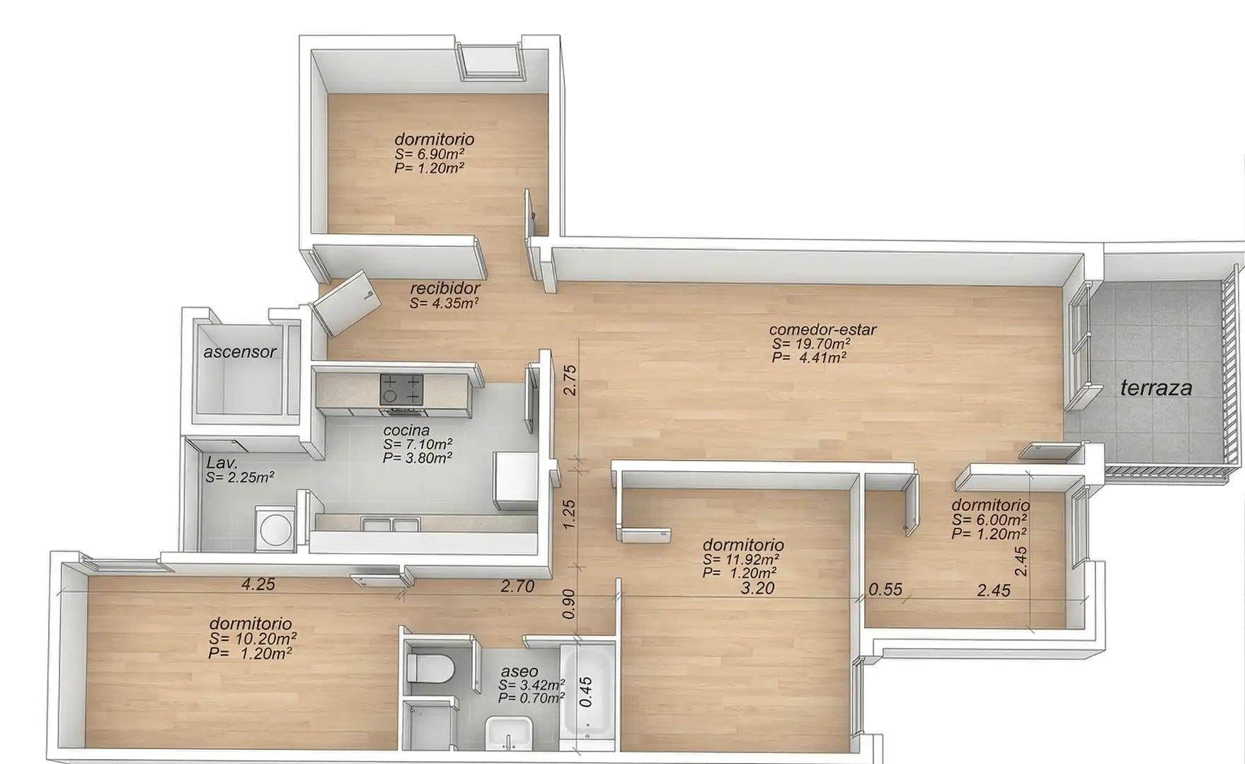 Piso en venta en Castelldefels con Calefacción, Terraza y Horno