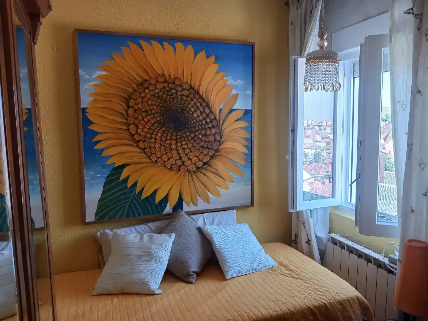 Schlafzimmer von Wohnung zur untervermieten in Algete mit Möbliert, Ofen und Waschmaschine