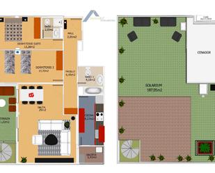 Attic for sale in Cuarte de Huerva  with Air Conditioner, Heating and Private garden