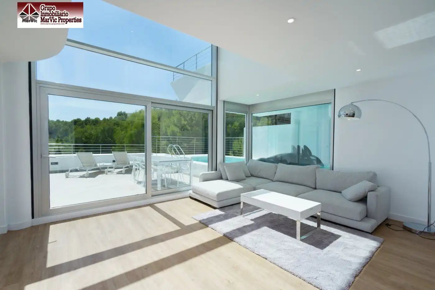 Sala de estar de Casa adosada en venta en Altea con Aire acondicionado, Calefacción y Terraza
