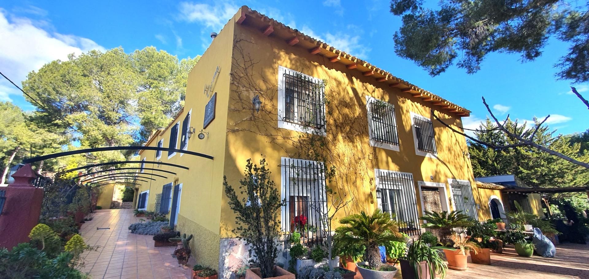 Vista exterior de Finca rústica en venda en Petrer amb Aire condicionat, Calefacció i Jardí privat