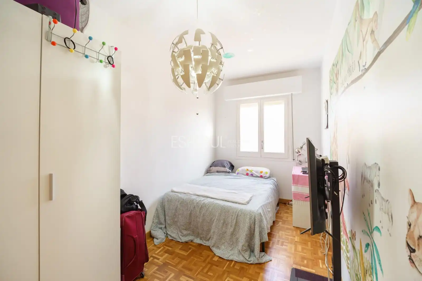 Schlafzimmer von Dachboden zum Verkauf in Barcelona mit Klimaanlage, Heizung und Terrasse