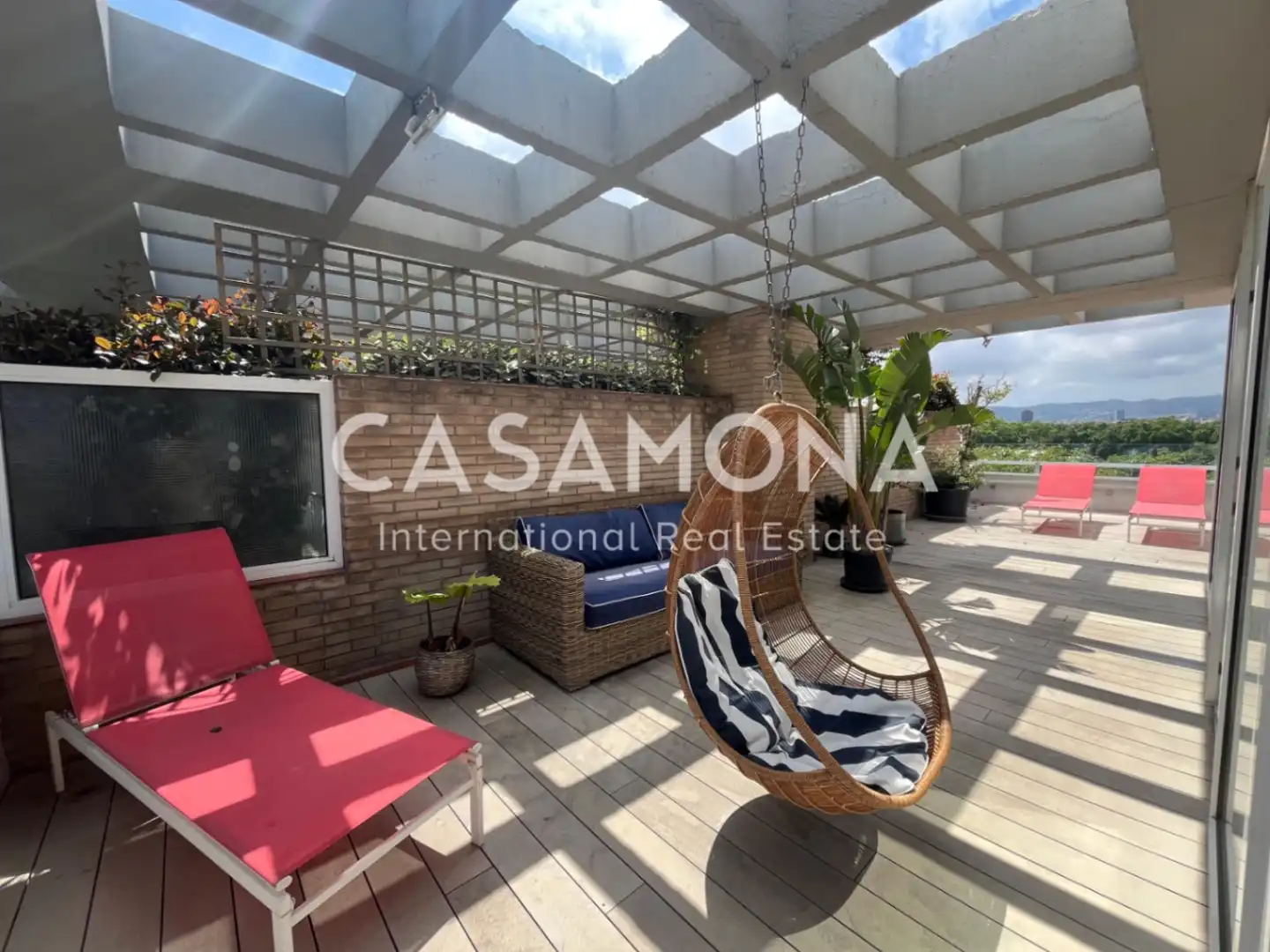 Terrasse von Wohnungen zur Miete in Barcelona mit Klimaanlage, Terrasse und Möbliert