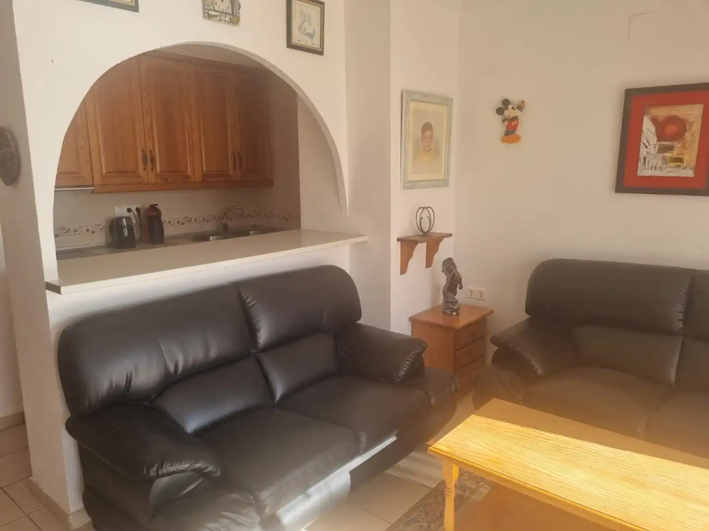Living room of Flat for rent in El Campello  with Air Conditioner, Heating and Swimming Pool