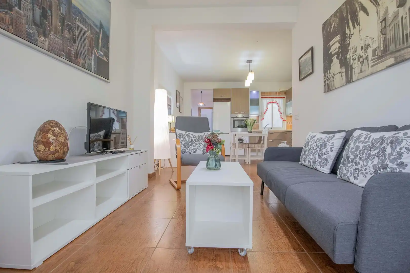 Wohnzimmer von Wohnung zur Miete in Puerto de la Cruz mit Möbliert und Balkon