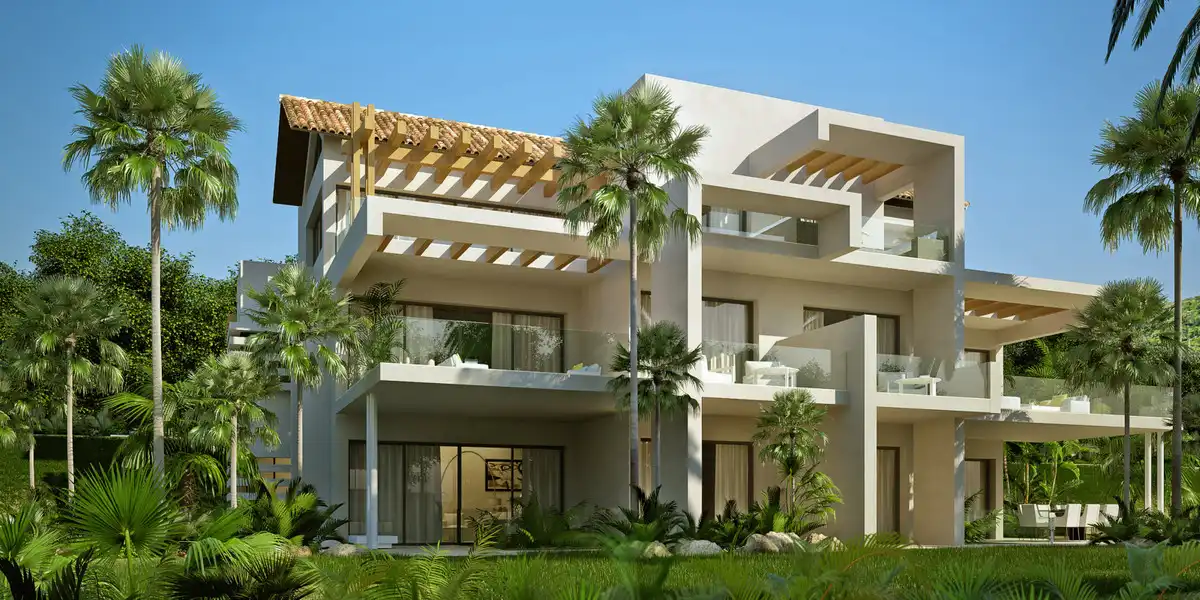 Vista exterior de Planta baixa en venda en Benahavís amb Jardí privat, Terrassa i Piscina