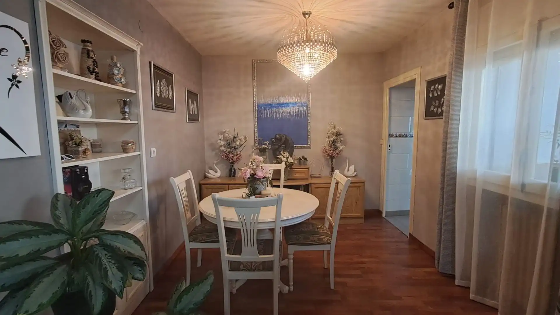 Esszimmer von Haus oder Chalet zum Verkauf in Pueyo de Santa Cruz mit Klimaanlage, Heizung und Privatgarten