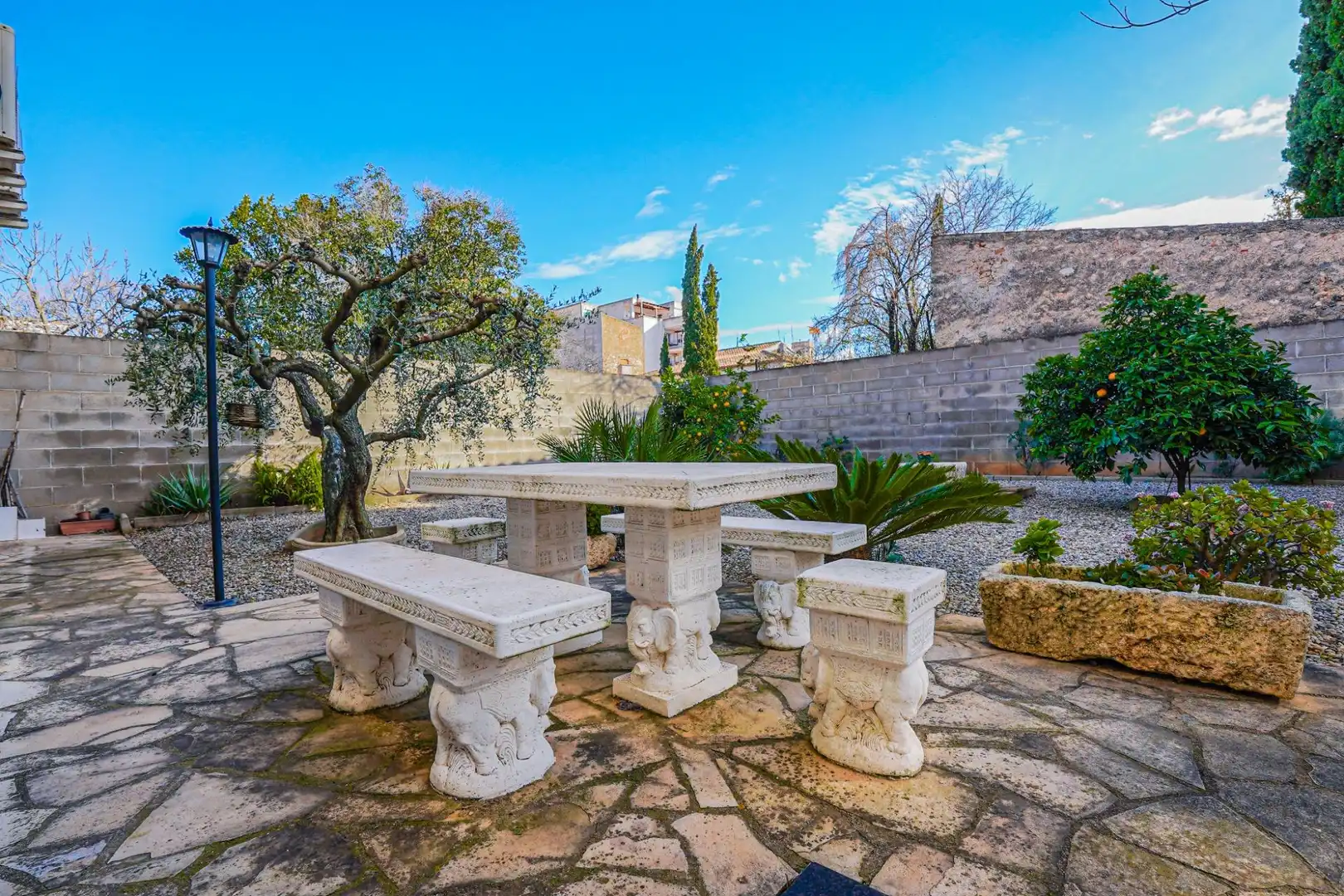 Garden of Detached homes for sale in Vilallonga del Camp  with Air Conditioner, Heating and Private garden