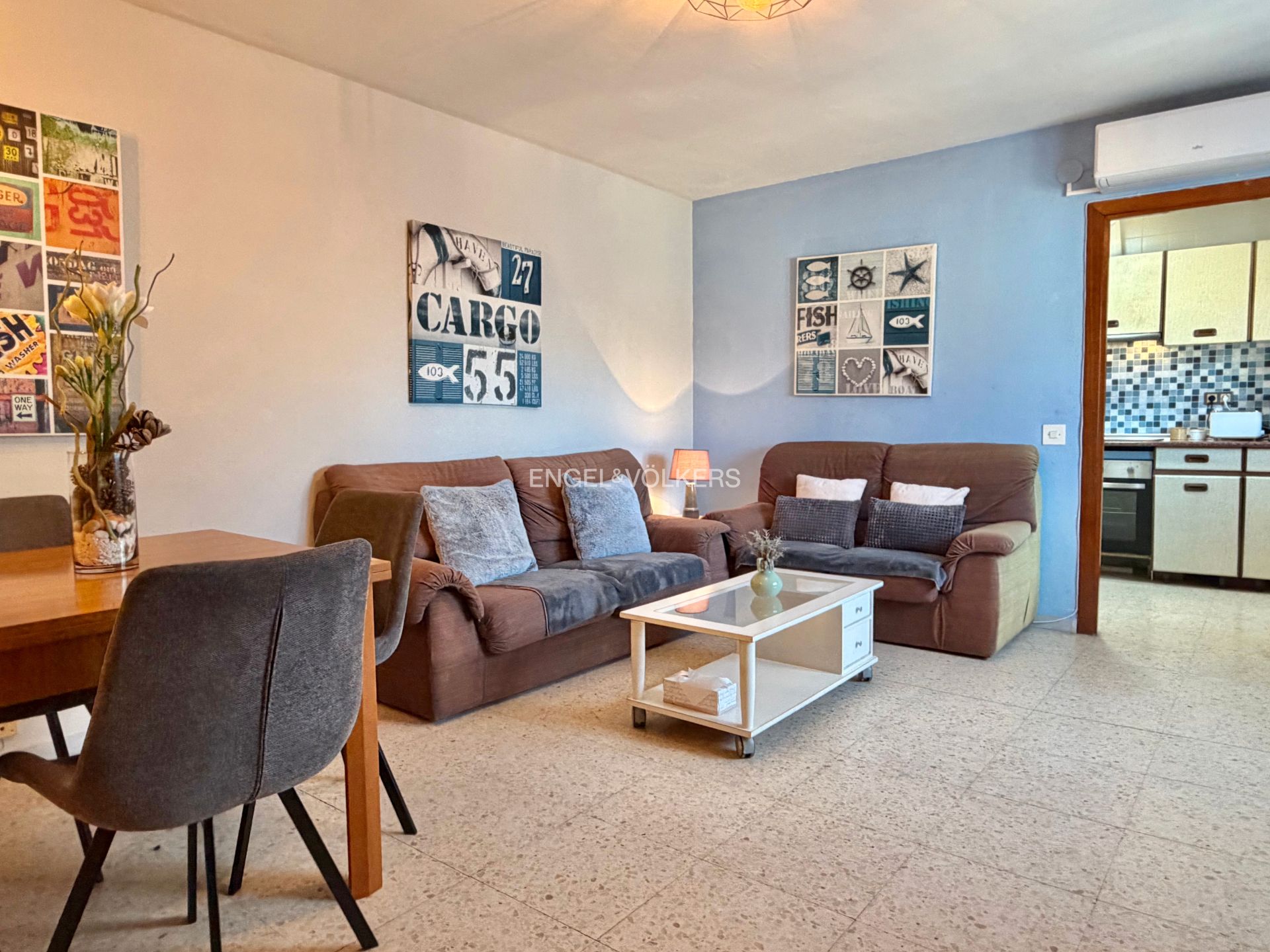 Living room of Flat for sale in Salou  with Air Conditioner, Heating and Furnished