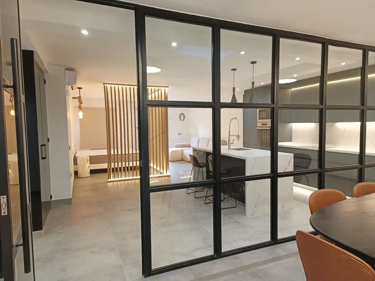 Küche von Wohnung zur Miete in Castellón de la Plana / Castelló de la Plana mit Klimaanlage und Heizung