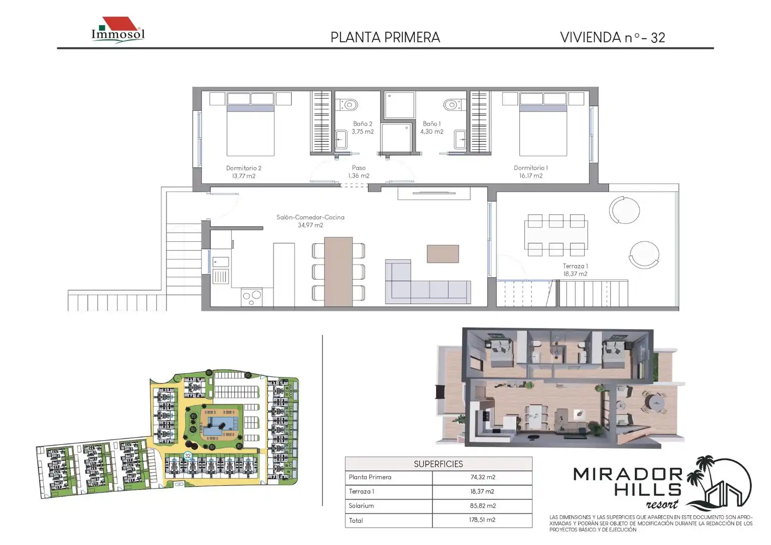 Dachboden zum Verkauf in Finestrat mit Klimaanlage, Terrasse und Gemeinschaftspool