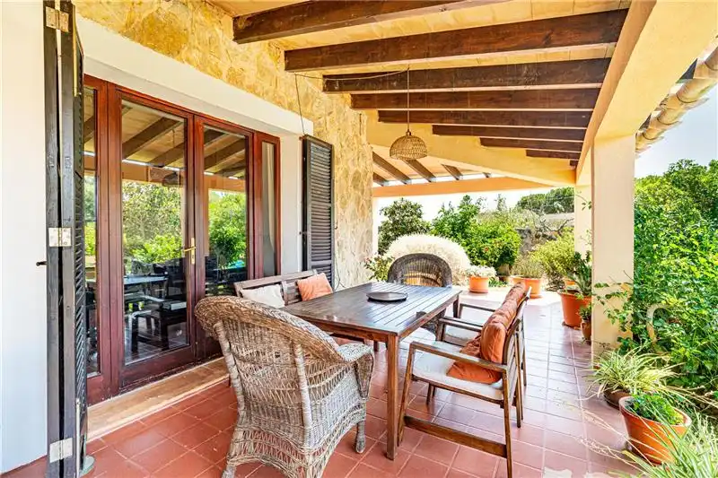 Terrassa de Finca rústica en venda en Binissalem amb Aire condicionat, Jardí privat i Terrassa