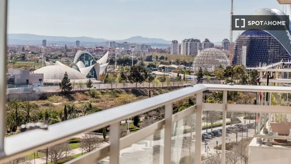 Terrasse von Wohnung zur Miete in Valencia mit Klimaanlage, Heizung und Möbliert