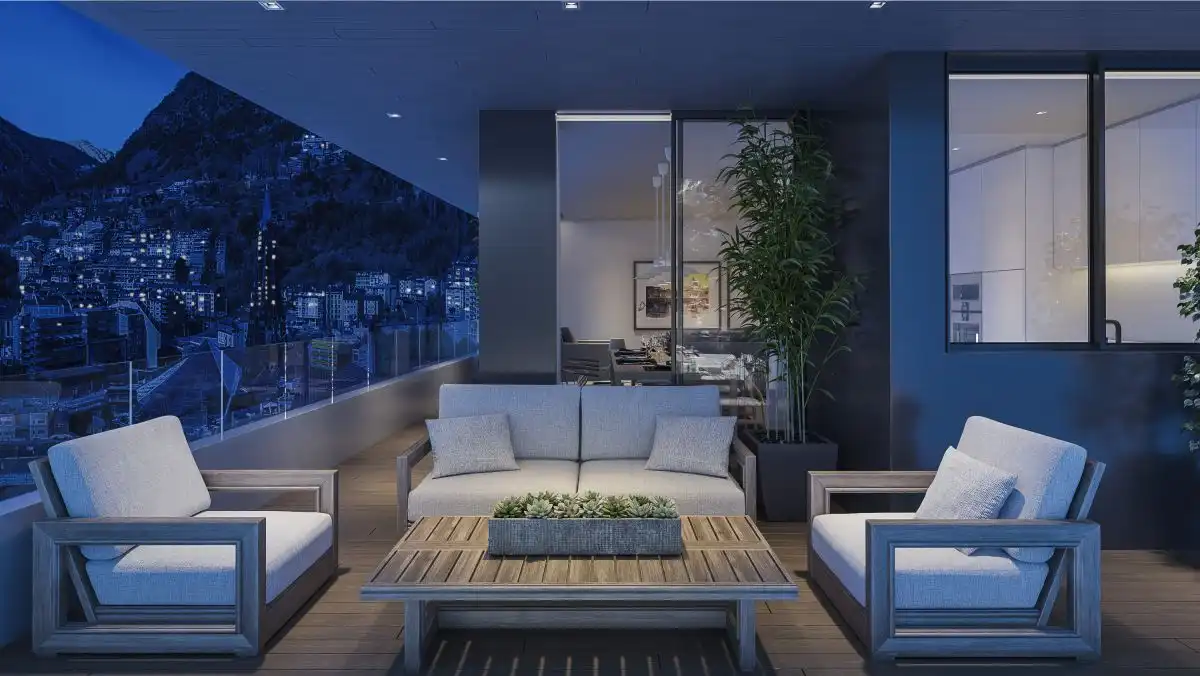Terraza de Apartamento en venta en Escaldes – Engordany con Aire acondicionado, Parquet y Terraza