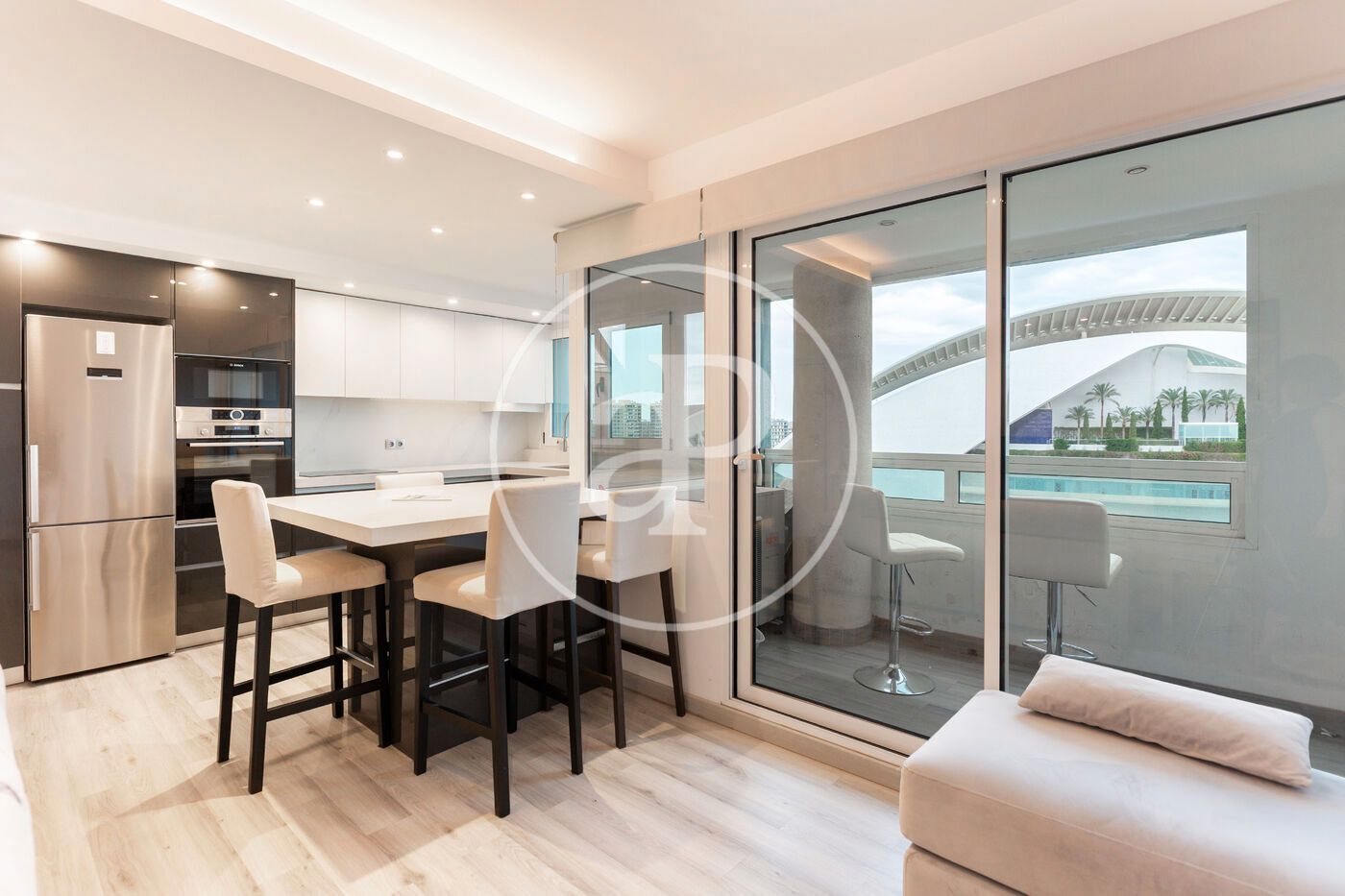 Sala de estar de Piso en venta en  Valencia Capital con Aire acondicionado, Calefacción y Jardín privado