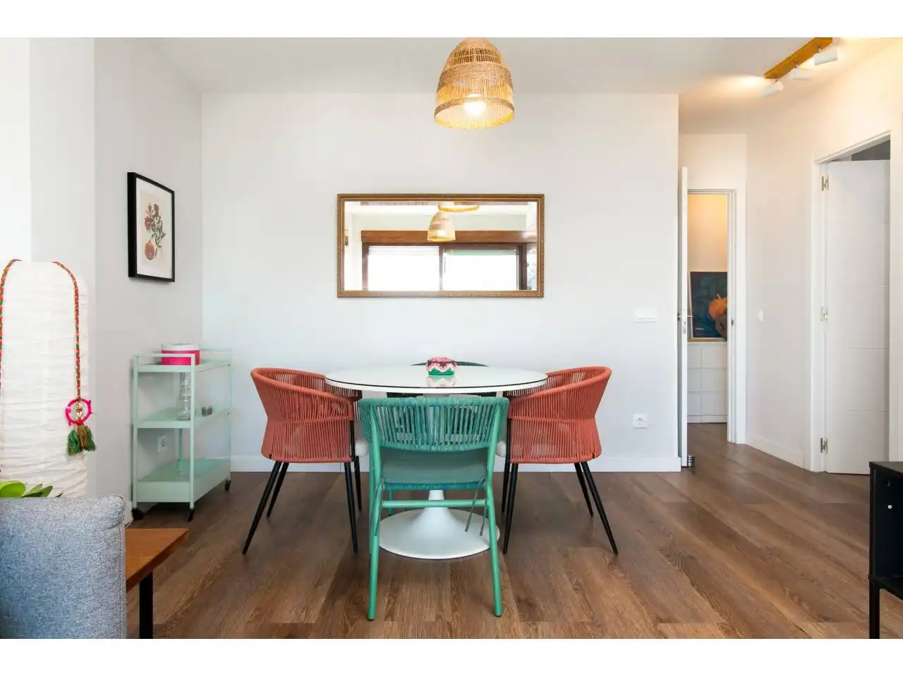 Dining room of Flat for rent in Rincón de la Victoria  with Air Conditioner, Terrace and Furnished