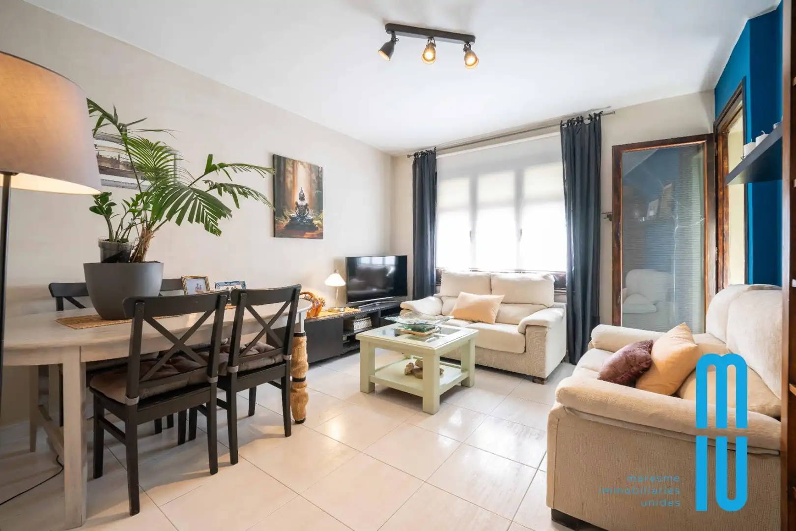 Sala de estar de Piso en venta en Mataró