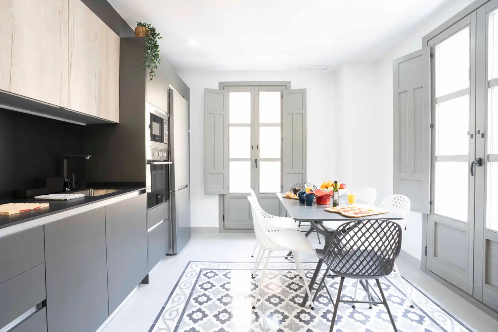 Küche von Wohnung zur Miete in Granada mit Klimaanlage, Heizung und Möbliert