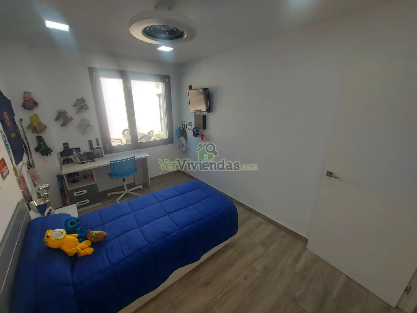 Schlafzimmer von Haus oder Chalet zum Verkauf in Pallejà mit Klimaanlage, Heizung und Privatgarten