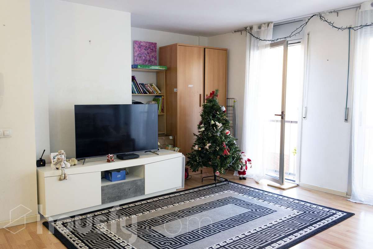 Living room of Flat for sale in Calonge i Sant Antoni  with Air Conditioner, Heating and Parquet flooring